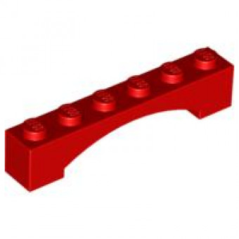 Boog 1x6 verhoogd red